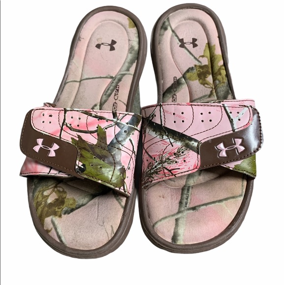 under armour camo sandals